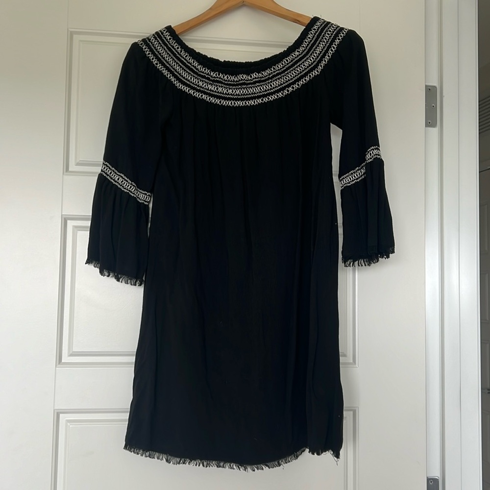 Brave Boho Long Sleeve Fringe Dress
